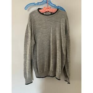 Vintage Men’s Basic Green, Gray, Brown Sweater by Ballyshannon XL ACRYLIC, WOOL